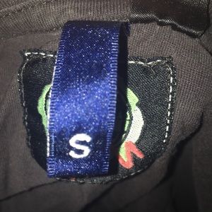 A black small t-shirt that says “save the fish”